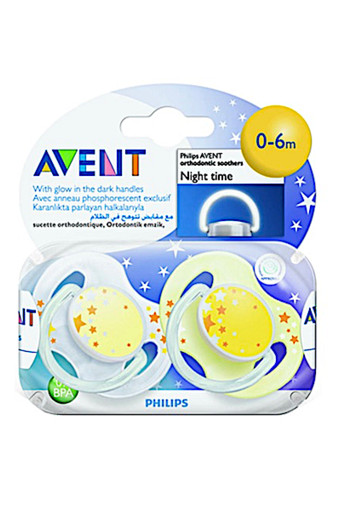 Ave­nt Fop­speen night 0-6 maan­den 2 stuks