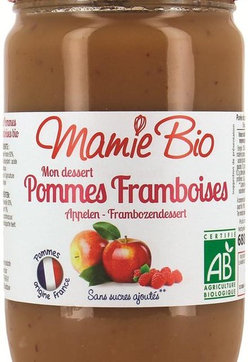 Mamie Bio Appelmoes frambozen bio (680 Gram)