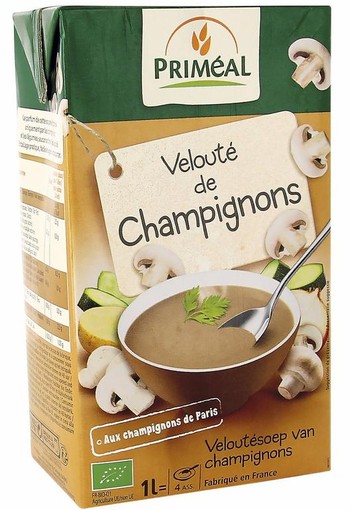 Primeal Veloute gebonden soep champignons bio (1 Liter)