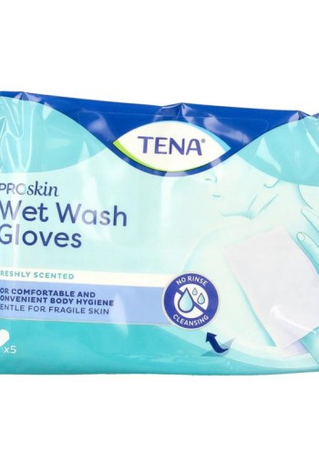Tena Wet wash glove freshly (5 Stuks)