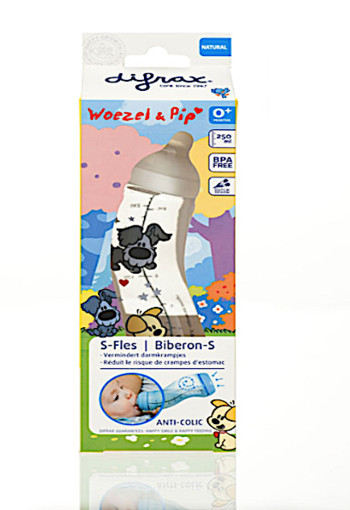 Difrax S-fles na­tu­ral Woe­zel & Pip 250 ml