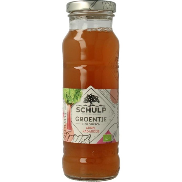 Schulp Groentje appel & rabarbersap bio (200 Milliliter)