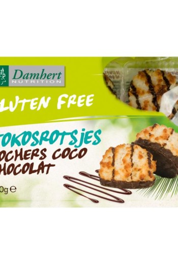 Damhert Kokosrotsen chocolade glutenvrij (250 Gram)