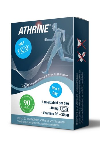 Athrine UC-II en Vitamine D3 (90 Tabletten)