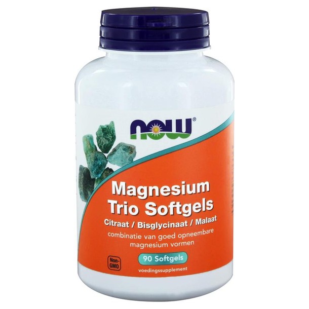 NOW Magnesium trio softgels (90 Softgels)