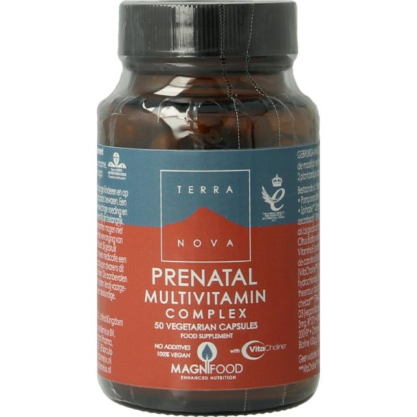 Terranova Prenatal multivitamin complex (50 Vegetarische capsules)