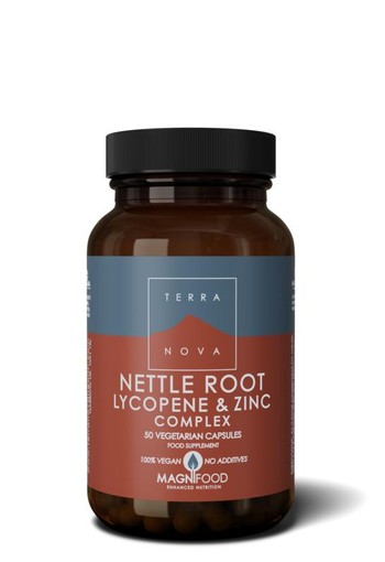 Terranova Nettle root lycopene & zinc complex (50 Vegetarische capsules)