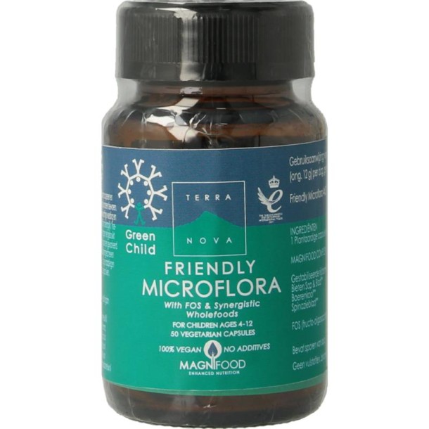 Terranova Green child friendly microflora (50 Vegetarische capsules)