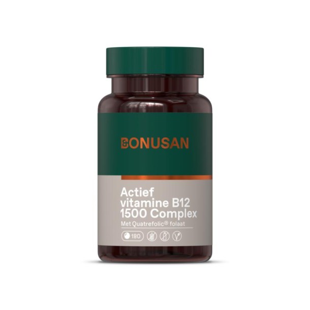 Bonusan Actief vitamine B12 1500 Complex (180 Tabletten)
