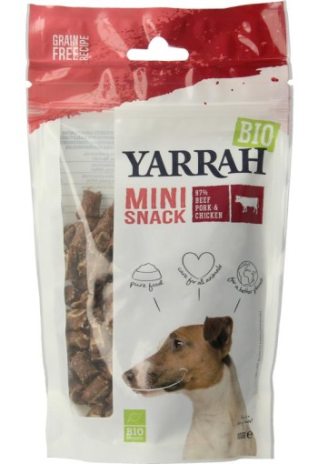 Yarrah Mini snack voor honden bio (100 Gram)