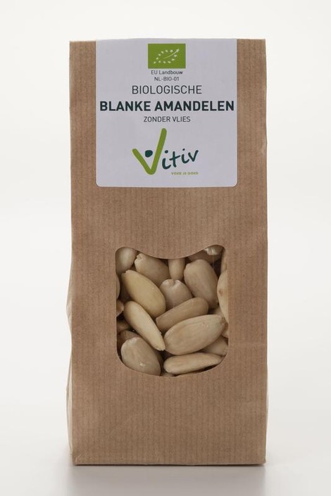 Vitiv Amandelen zonder vlies bio (1 Kilogram)