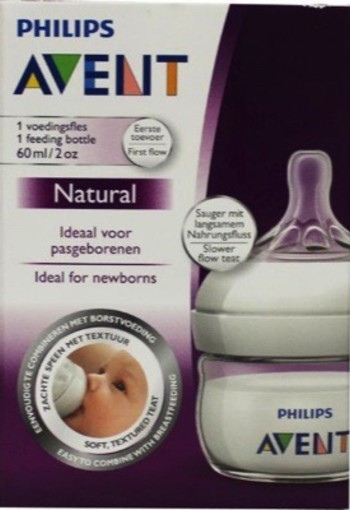 Avent Natural Zuigfles New Born 60 Ml 60ml