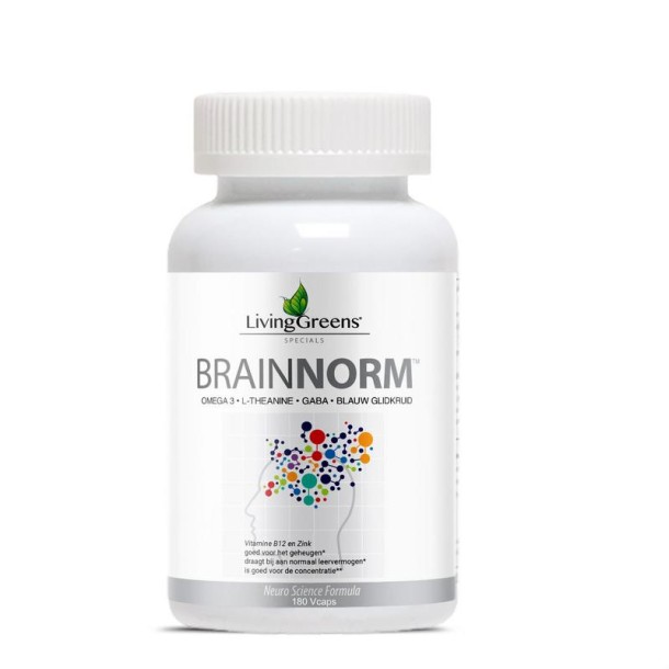 Livinggreens Brainnorm (180 Vegetarische capsules)