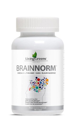 Livinggreens Brainnorm (180 Vegetarische capsules)