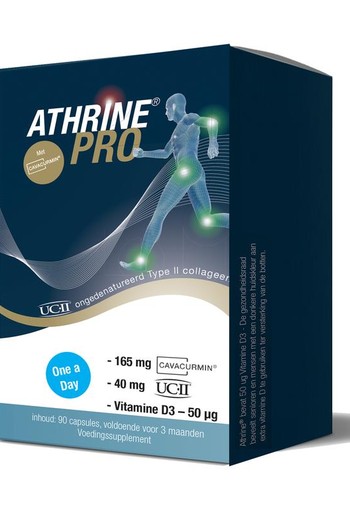 Athrine PRO - UC-II Cavacurmin en Vitamine D3 (90 Capsules)