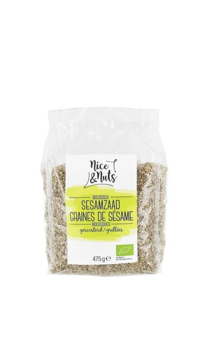 Nice & Nuts Sesamzaad geroosterd bio (475 Gram)