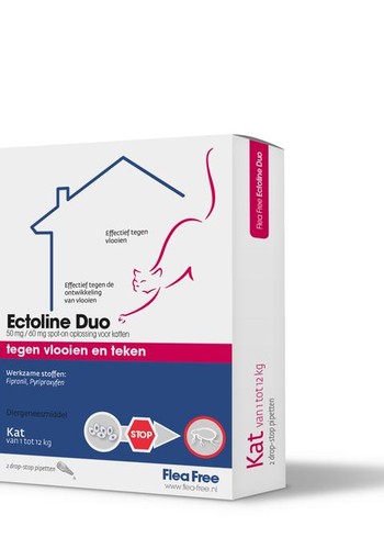 Flea Free Ectoline duo kat pipet (2 Stuks)