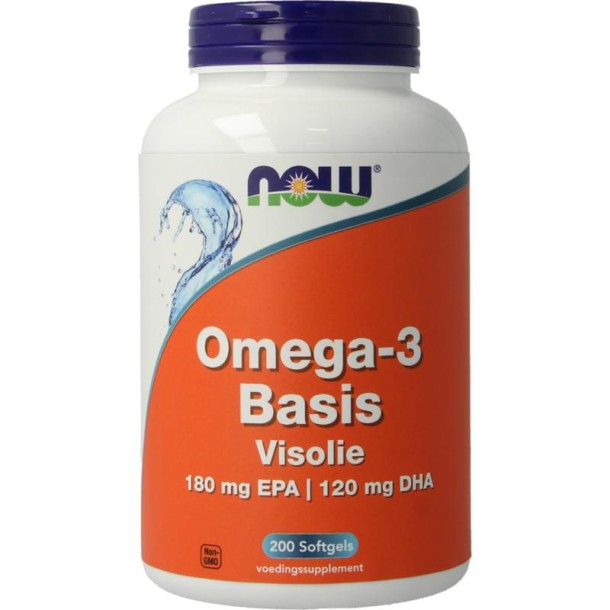 NOW Omega-3 basis 180 mg EPA 120 mg DHA (200 Softgels)