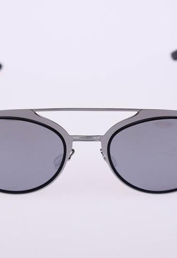Haga Eyewear Zonnebril zilver rond (1 Stuks)