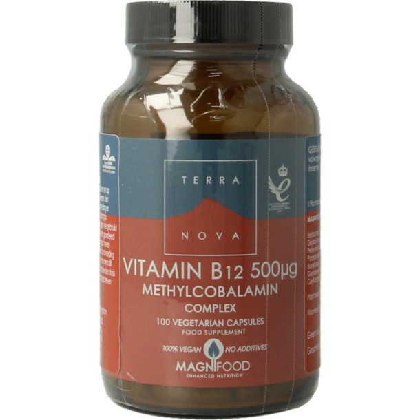 Terranova Vitamine B12 500 mcg complex (100 Vegetarische capsules)