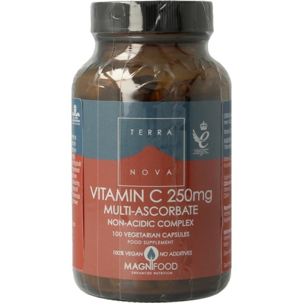 Terranova Vitamine C 250 mg complex (100 Vegetarische capsules)