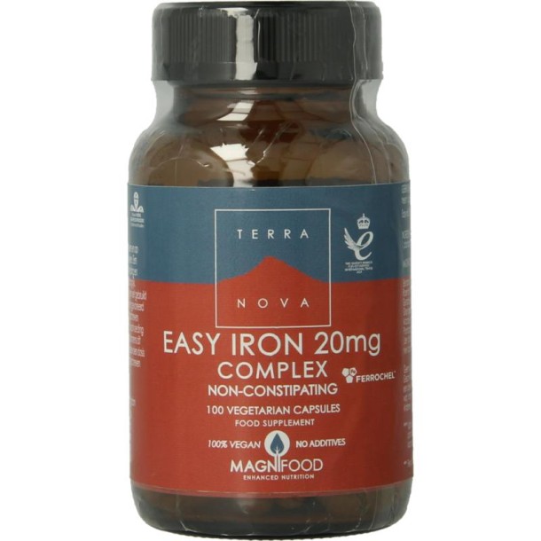 Terranova Easy iron 20 mg complex (100 Vegetarische capsules)