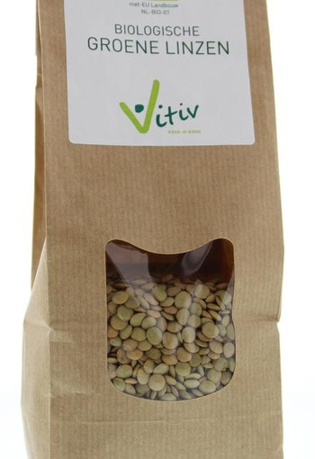 Vitiv Groene linzen bio (500 Gram)