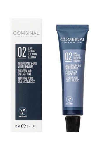 Combinal Wenkbrauwen wimperverf blauw/zwart (15 Milliliter)