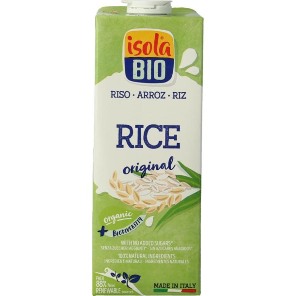 Isola Bio Rijstdrank naturel bio (1 Liter)