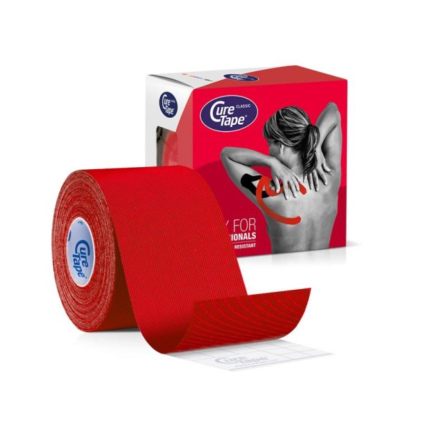 Curetape Rood 5cm x 5m (1 Stuks)