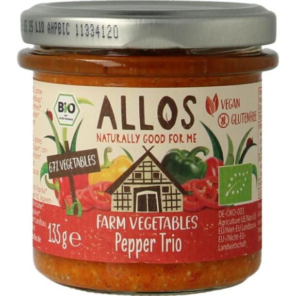 Allos Farm vegetables pepper trio bio (135 Gram)