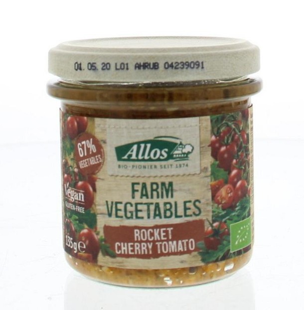 Allos Farm vegetables rucola & kerstomaat bio (135 Gram)