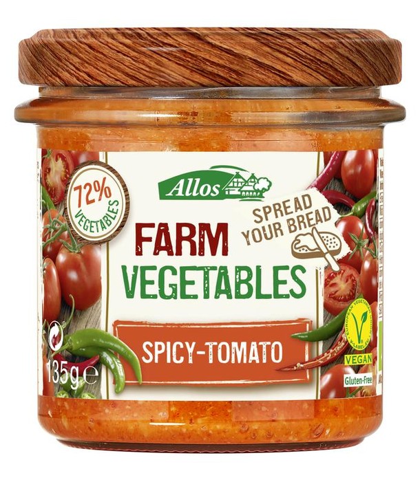 Allos Farm vegetables pittige tomaat bio (135 Gram)