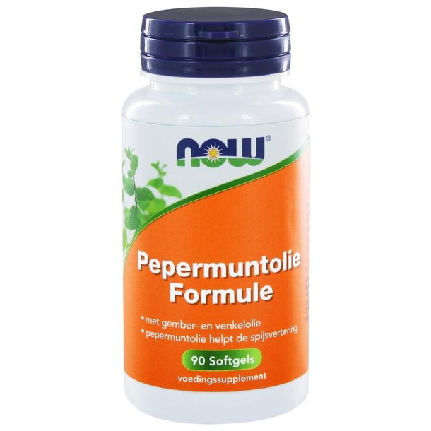 NOW Pepermuntolie formule (90 Softgels)