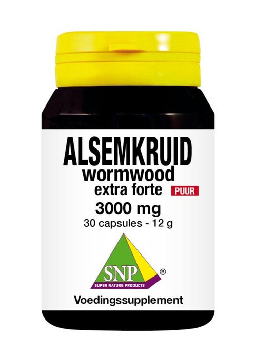 SNP Alsemkruid wormwood 3000 mg puur (30 Vegetarische capsules)