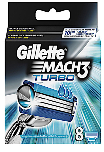 Gil­let­te Mach3 scheer­mes­jes tur­bo 8 stuks