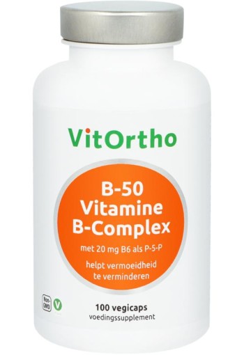 Vitortho B-50 Vitamine B-complex (100 Vegetarische capsules)
