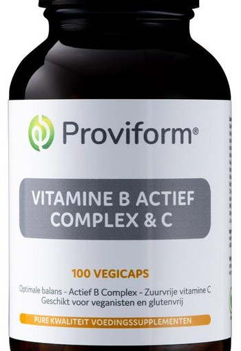 Proviform Vitamine B actief complex & C (100 Vegetarische capsules)