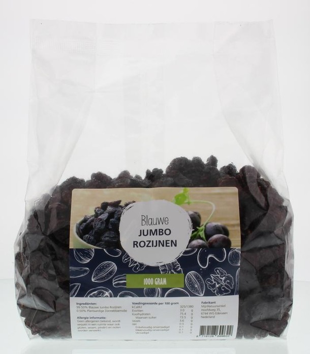 Mijnnatuurwinkel Blauwe jumbo rozijnen (1 Kilogram)