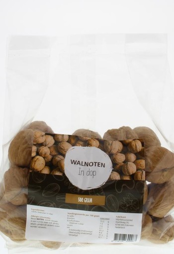 Mijnnatuurwinkel Walnoten in dop (500 Gram)