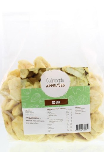 Mijnnatuurwinkel Gedroogde appeltjes (500 Gram)