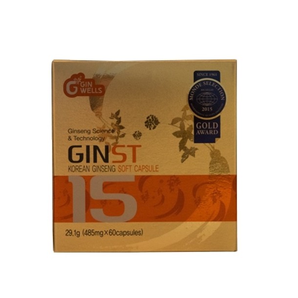 Ilhwa Ginst15 Korean ginseng soft capsules (60 Capsules)