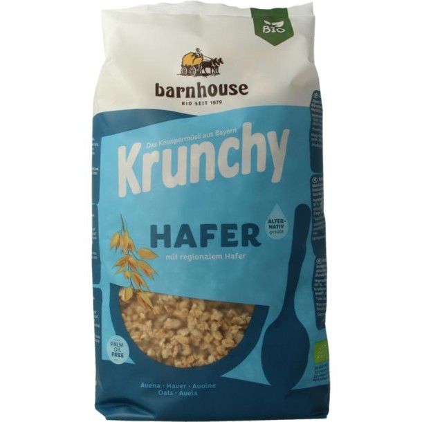 Barnhouse Krunchy pur haver zonder toegevoegde suikers bio (750 Gram)