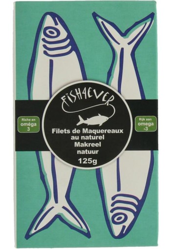 Fish 4 Ever Schotse makreel bronwater (125 Gram)