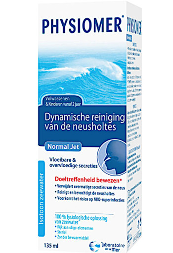 Phy­sio­mer Nor­mal jet 135 ml Leverbaar per 10-10-2024.