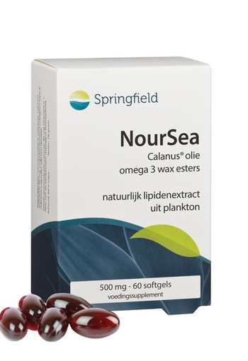 Springfield NourSea calanusolie omega 3 wax esters (60 Softgels)