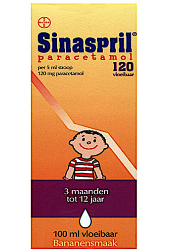 Si­na­spril Vloei­ba­re pa­ra­ce­ta­mol 120 mg  100 ml