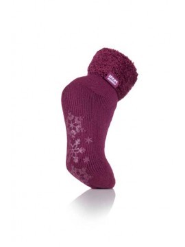 Heat Holders Ladies lounge socks maat 4-8 (37-42) plum (1 Paar)