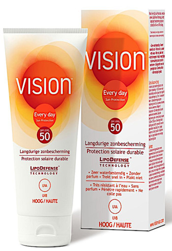 Vision Every Day Langdurige Zonbescherming Tube SPF50 100 ml