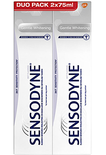 Sen­so­dy­ne Gent­le whi­te­ning duo tand­pas­ta  2 x 75 ml